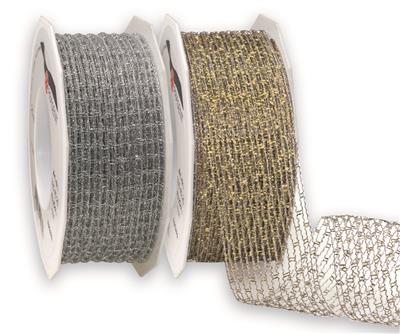 NIAGARA fascia elastica con bordo in filo metallic